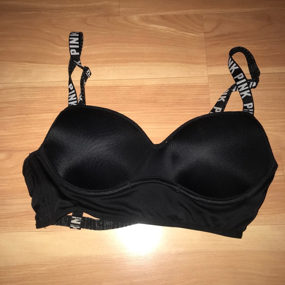 PINK logo bra